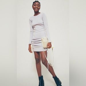 Lioness East Village Sheer Cinched Mini Dress